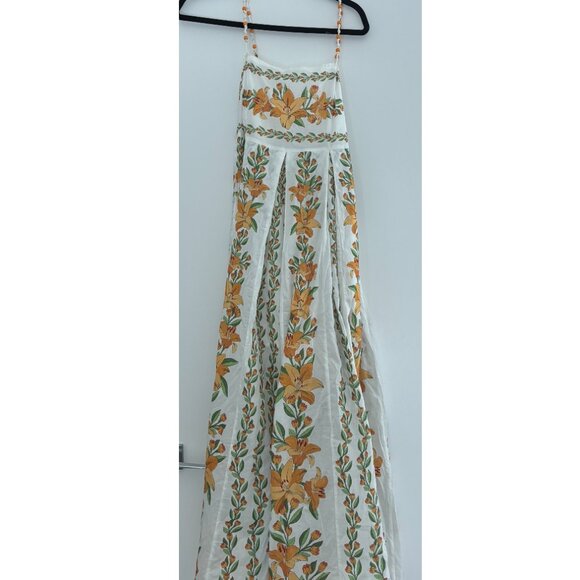 Farm Rio Off-White Tropical Lightness Sleeveless Maxi Dress - Picture 6 of 6